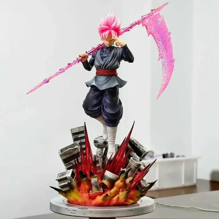 Goku Black Super Saiyan Rose Scythe Statue (38 cm) - Yukizi