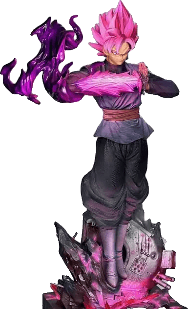 JT-097 Goku Black Rose (Peach Pink Wukong) Statue (38 cm) - Yukizi