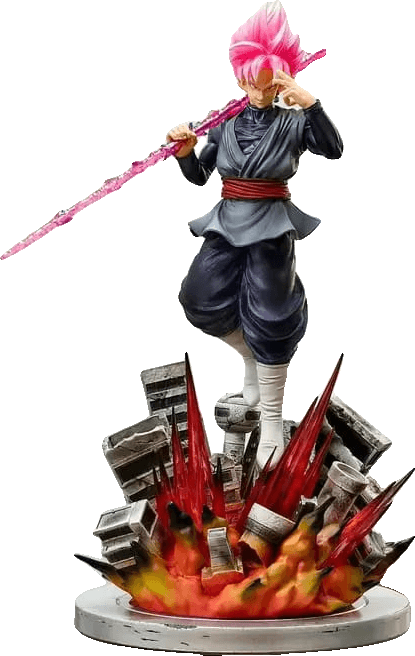 Goku Black Super Saiyan Rose Scythe Statue (38 cm) - Yukizi