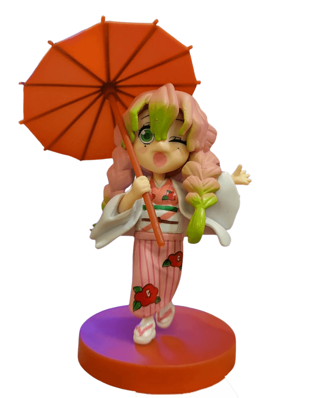 Demon Slayer — Mitsuri Kanroji Cute Miniature Figure with Parasol - Yukizi