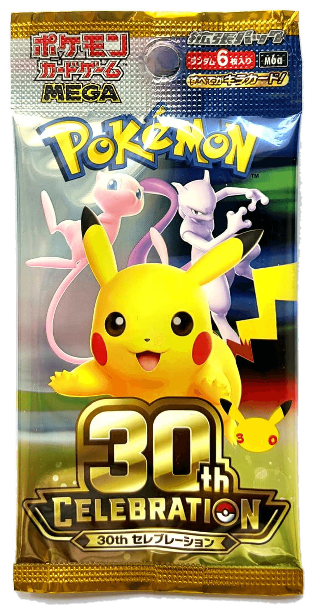 Pokémon 30th Celebration | Japanese Booster Pack | 6 Foil Cards - Yukizi