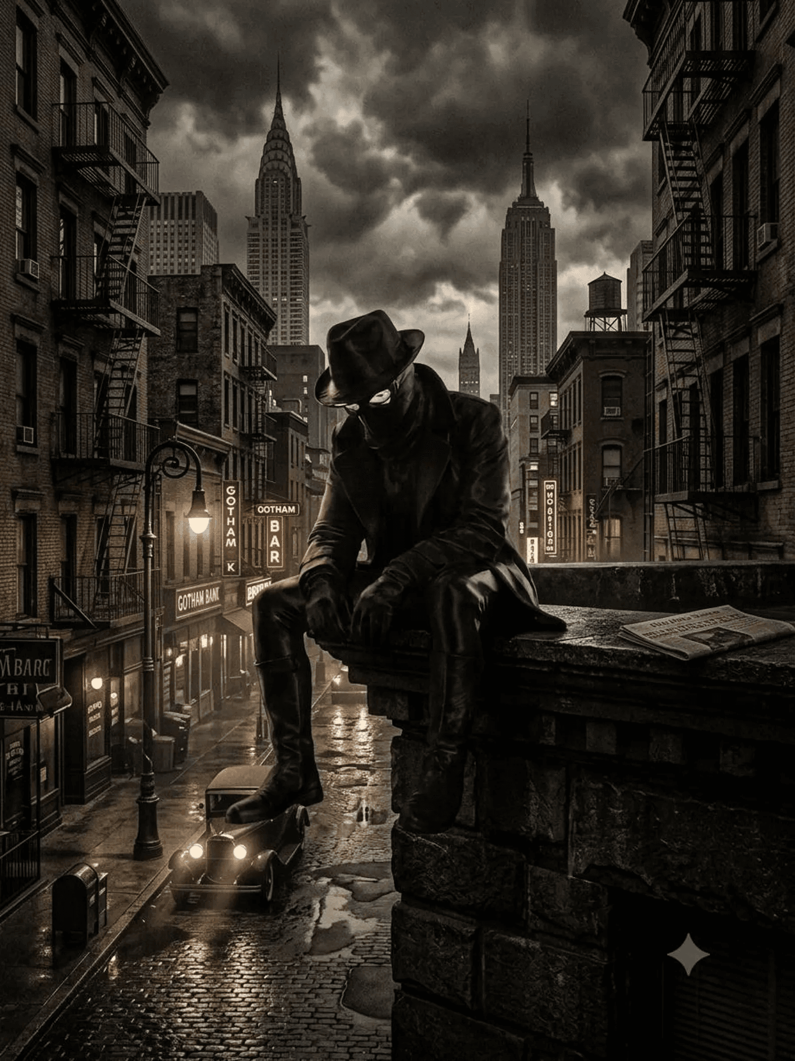 Spider-Man Noir Shelf Sitter - Yukizi