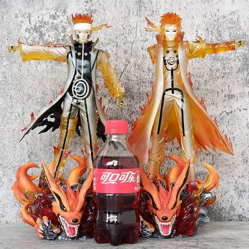 Naruto & Minato Kurama Link Mode Statue - Father & Son - Yukizi